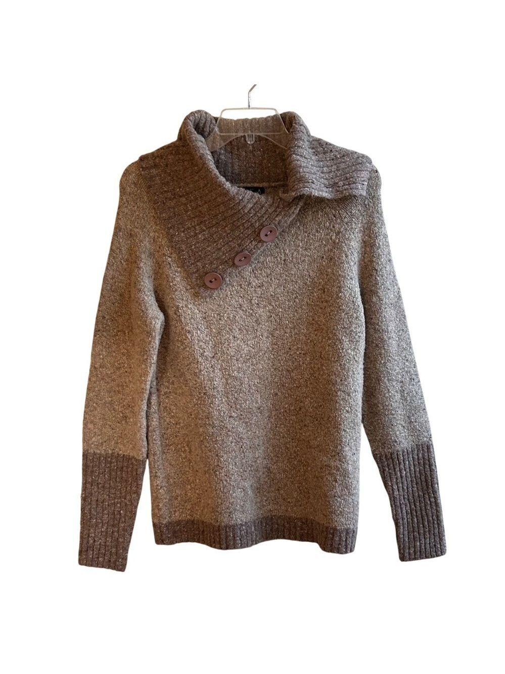 ONE A Versatile Cowl Neck  Cotton Poly Blend Sweater Large